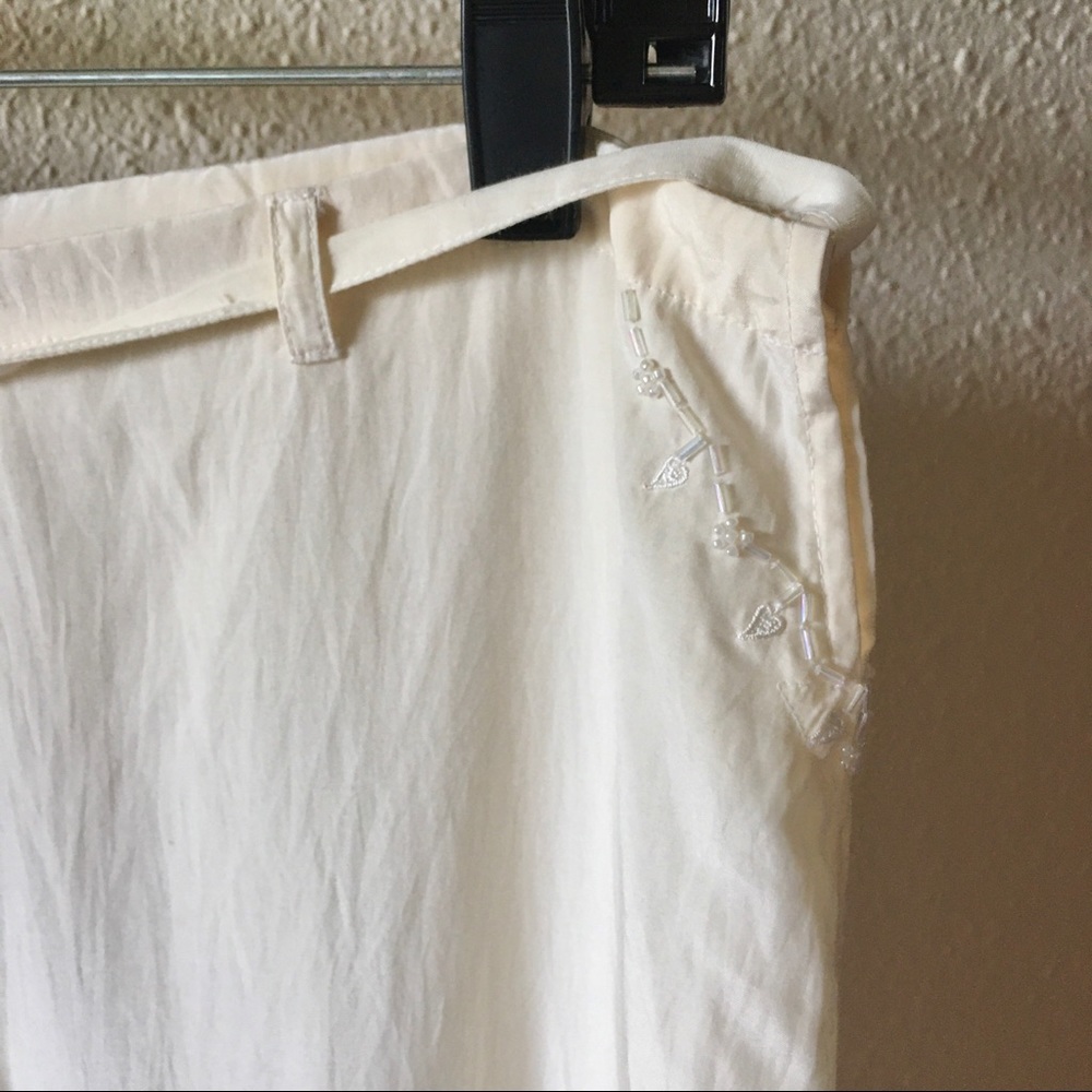 Calypso Silk Cream Drawstring Pant - image 5